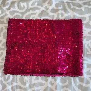 Pink Sequin Tube Top
